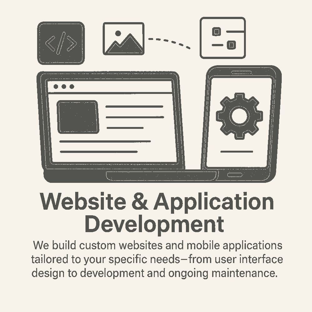 Developers working on website and mobile app interface design on screens